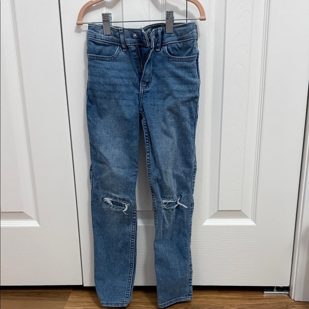 Abercrombie Kids Blue Distressed Jeans